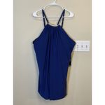 MAGICSUIT Womens Parker Swimsuit Dress Sz 22W One Piece Indigo Gold Detailing Blue Photo 6