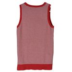 Jones New York  Tank Womens S Red White Sleeveless Knit Preppy Minimalist 90s Photo 2