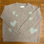 Zadig & Voltaire NWT Markus Heart Destroyed Cashmere Sweater Pink M Photo 6