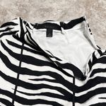 White House | Black Market WHBM Zebra Animal Print High Rise Mini Pencil Skirt Stretch Black White Size 2 Photo 1
