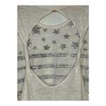 Bcg American Flag Tank Top Patriotic Sleeveless Cutout Back White Women Size XL Photo 3