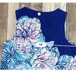 Lilly Pulitzer Iona Top Mr Peacock Blue Plant One on Me Sleeveless Fitted MEDIUM Photo 5