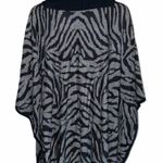 Charter Club  zebra stripe cape sweater Photo 3