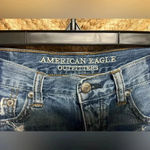 American Eagle Women's Vintage Hi-Rise Festival Destroyed Denim Shorts, Size 4 Photo 3