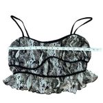 Urban Outfitters  Sheer Snake Print Crop Tank Top sz large Photo 3