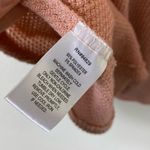 Derek Heart Pink Waffled Thermal Knotted Twist Back Sweater Photo 3