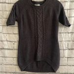 Women’s gray short sleeve sweater small Photo 0