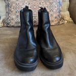 Wedged Boots Black Size 7 Photo 1