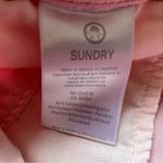 Sundry Stripe Roll-Up Trousers in Light Pink Rosebud Size 28 Photo 7