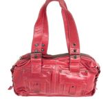 FRANCESCO BIASIA red leather motorcycle bag, made in Italy Photo 5
