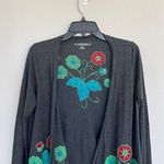 Stetson Women’s Embroidered Floral Art To Wear Open Front Cardigan Size Small Photo 1