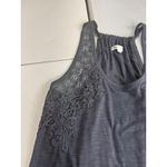 Skylar + Jade Black Crochet Fringe Tank Top Sleeveless Festival Boho Women's L Size L Photo 3