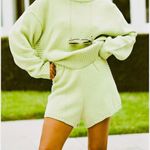 Sabo Skirt Sabo Lime Green Knit Shorts C30 Photo 0