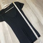 Kerisma Vneck Top cotton ramie knit womens Black (medium) y2k long minimalist Photo 5