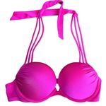 Victoria's Secret Victoria’s Secret Bombshell Push-Up Bikini Top VS swim 32B hot pink halter Photo 8