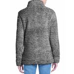 Weatherproof new π Vegan Sherpa 1/4 Zip Pullover Sweatee Sweatshirt π Black Photo 1