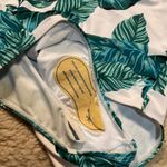 Beachsissi  Swimsuit Size Small One Piece Palm Leaf‎ White Green New With Tags Photo 3