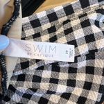 Cacique Swim by  Tankini Top Swimsuit Black White Gingham Wrap No Wire 28 Photo 4