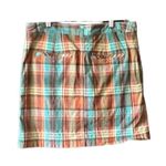 Christopher & Banks Vintage Summer Plaid Cotton Skirt/ Skort. Size 8 Photo 1