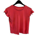 Kate Spade | Broome Street Ruffle Tee in Peach Sherbet Size Small Photo 5