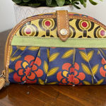 Fossil  Floral Coated Canvas Zip Around ID Wallet Photo 0