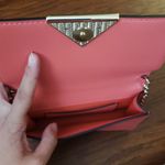 Emporio Armani NWOT  Coral Pink Leather Chic Girlcore Edgy Girly Work Crossbody Photo 4