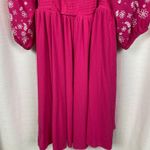 Torrid Pink Smocked Bodice Crinkle Skirt Mini Dress Sz.1 Photo 6