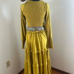 Chartreuse EcoVero Tiered Maxi Dress Yellow Size XL Photo 4
