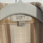 Loft Plaid Button-Up Shirt Jacket Photo 1