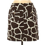 Lands' End Lands’ End Women's Brown & White Giraffe Golf Tennis Athletic Skort Size 6 Small Photo 1
