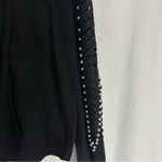 Venus Pullover Hoodie Pearl Sleeve Sweatshirt Womens Medium Black Photo 4