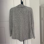 Athleta  Gray Drape Front nirvana wrap Long Sleeve Cardigan Wear two ways Photo 3