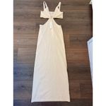 Love Lolita NEW XS Ottilie Maxi‎ Dress Cream Cut Out Romantic Dreamy Soft Pink Photo 3
