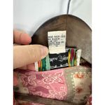 Jonathan Martin Vintage Silk Button Up Top Womens Large Pink Patchwork Boho Cottage Indie Hippie Photo 2