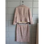 Women's Designer Red Valentino Wool Tweed Suit Jacket and Skirt Size 8 Coquette Purple Photo 2