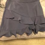 Skies Are Blue Navey Asymmetric Ruffle Skirt Photo 0