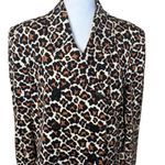 Diane Von Furstenberg  Animal Print Blazer Large Siren Office Administrative Photo 1