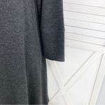 Lou & grey Knit Long Sleeve A line Shift Dress Gray Small Photo 5