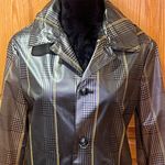 ZARA Transparent Plaid Hooded Raincoat Waterproof Trench Coat Parka Size XS Photo 1