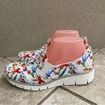 Rieker MULTI color White floral‎ slip on sneaker Size 7 USA (38) EUC Women Photo 5