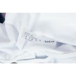 SheIn  White Woman's Medium One-Piece Swimsuit Ruffle V-neck NWOT!! Photo 5