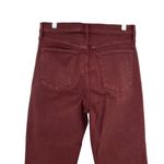 Lucky Brand  Hi-Rise Ankle Maroon Denim Jeans Size 29 Photo 3