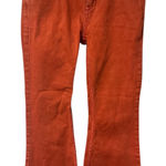 Free People  Red/Orange Cropped Flare Jeans, Womens Size 25 Photo 0