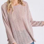 Bow TiE Sweater Top Tan Photo 0