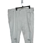 Madewell  Women's Jeans Ripped Skinny Cropped‎ 9” High-Rise Denim White Size 36 Photo 1