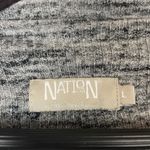 Nation Ltd  Womens Size Large Long Sleeve Shirt Top Knit Gray Space Dye Photo 3