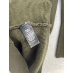 EXPRESS  Women's Sweater Dress Cutout Sleeve Back Ribbed Olive Green Size Medium Photo 4