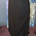 Armani Collezioni  Size 8 Black Wrap Skirt Photo 6
