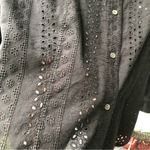 Doncaster  Black Eyelet Blouse Photo 4