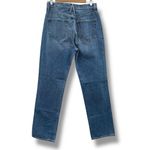 SLVRLAKE London Straight Leg Jeans in Gimme Shelter Sz 28 Distressed High Rise‎ Blue Photo 5